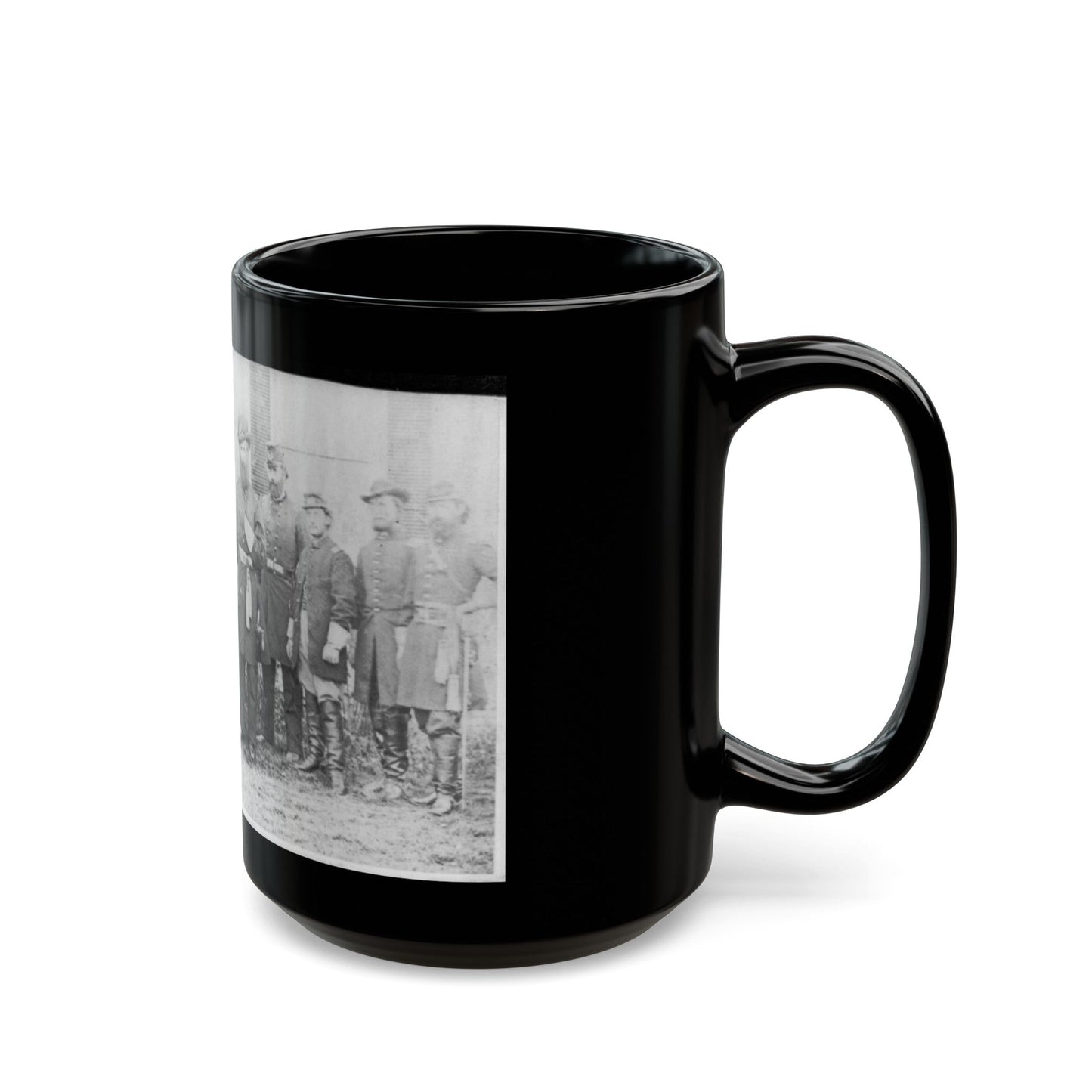 Gen'l. John W. Geary And Staff - Taken At Harper's Ferry (U.S. Civil War) Black Coffee Mug-The Sticker Space