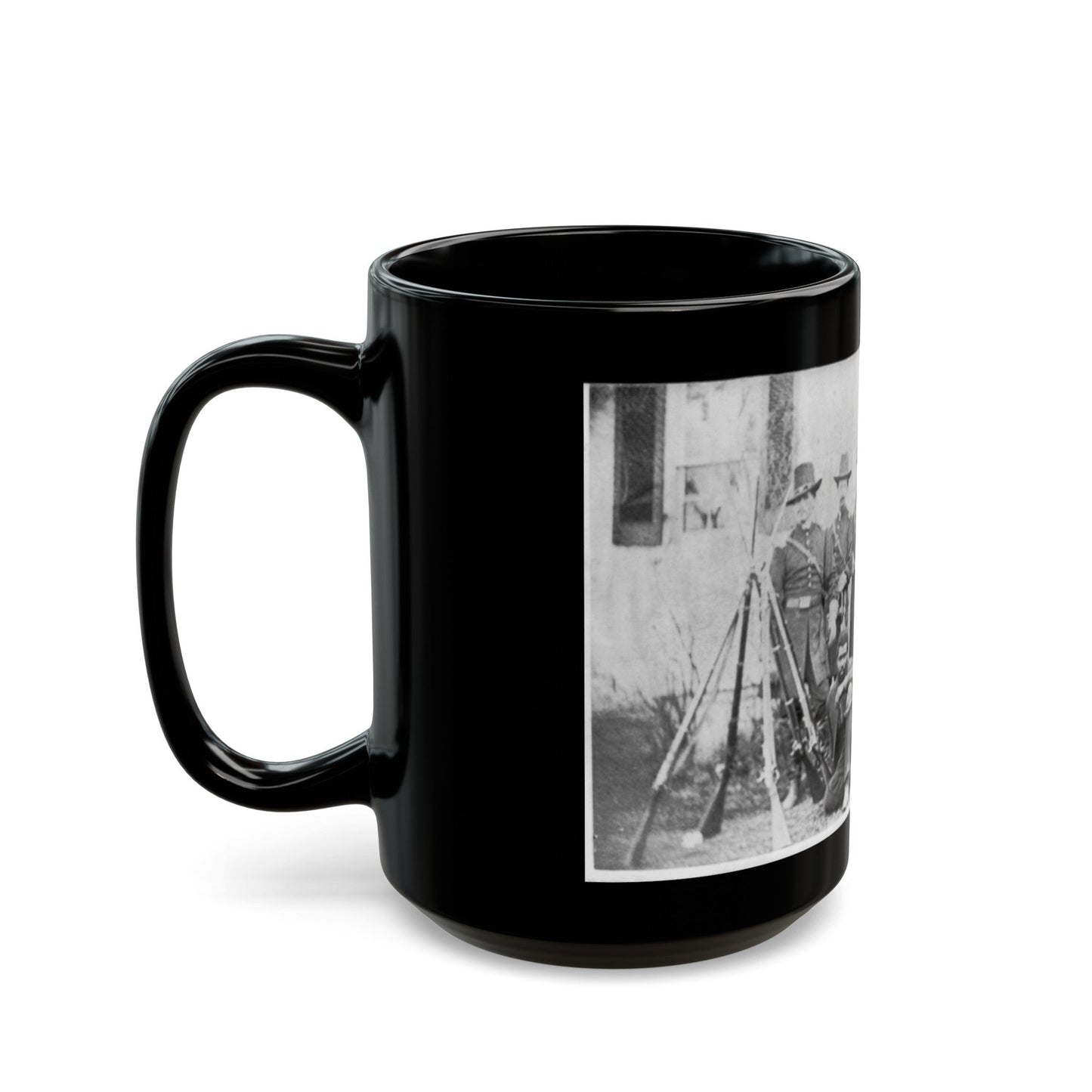 Gen'l. John W. Geary And Staff - Taken At Harper's Ferry (U.S. Civil War) Black Coffee Mug-The Sticker Space