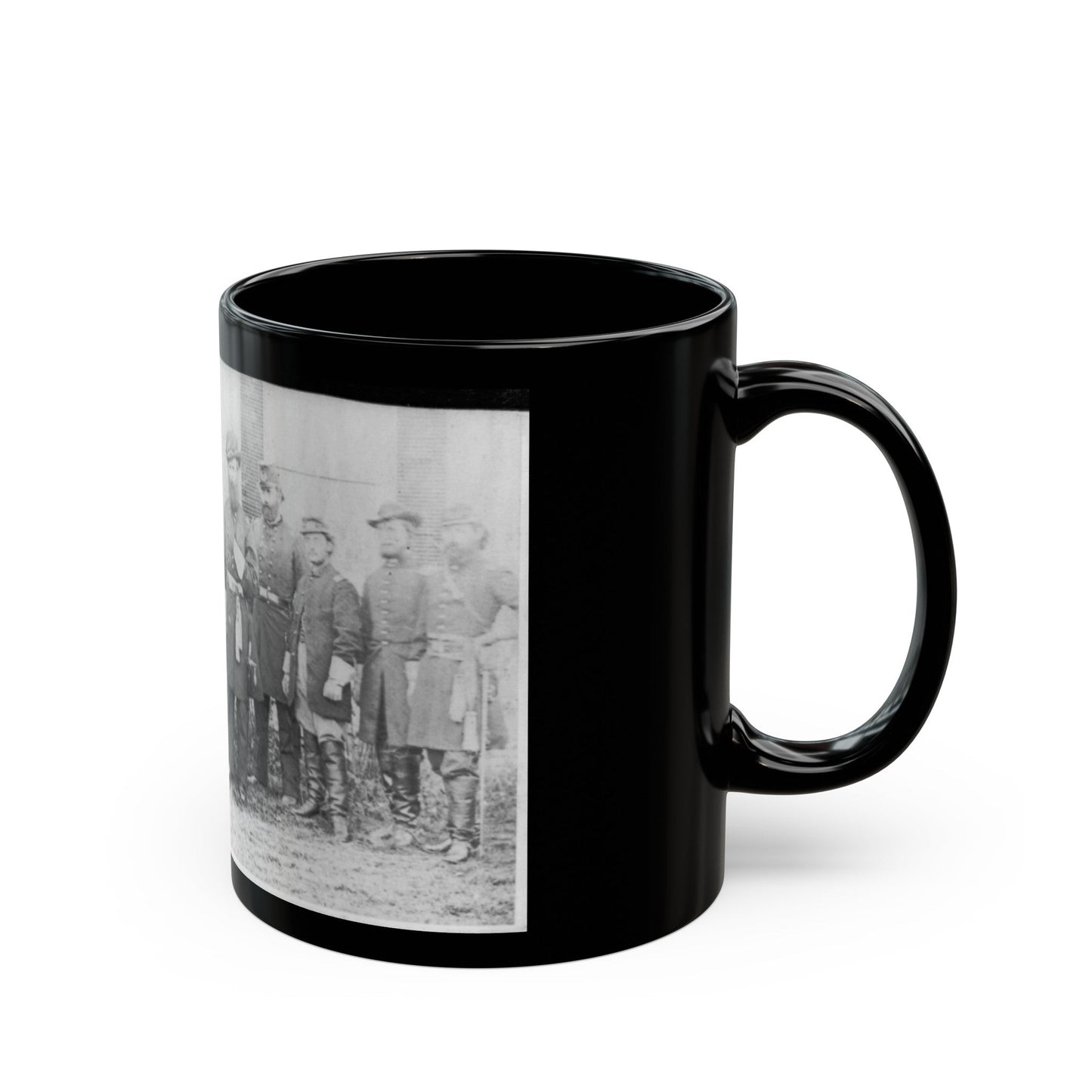 Gen'l. John W. Geary And Staff - Taken At Harper's Ferry (U.S. Civil War) Black Coffee Mug-The Sticker Space