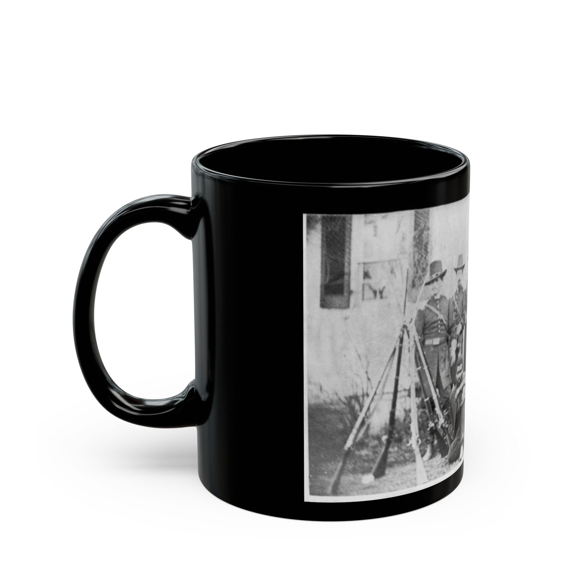 Gen'l. John W. Geary And Staff - Taken At Harper's Ferry (U.S. Civil War) Black Coffee Mug-The Sticker Space