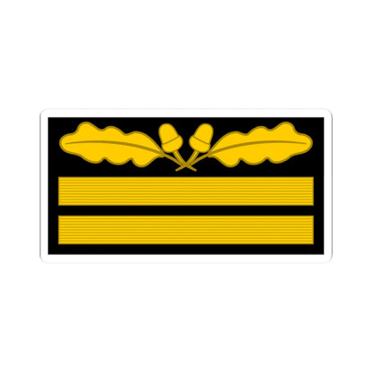 GenLt Gruf OF7 cam slv 1945 (Germany) (Military Rank) STICKER Vinyl Kiss-Cut Decal 2 Inch White - The Sticker Space