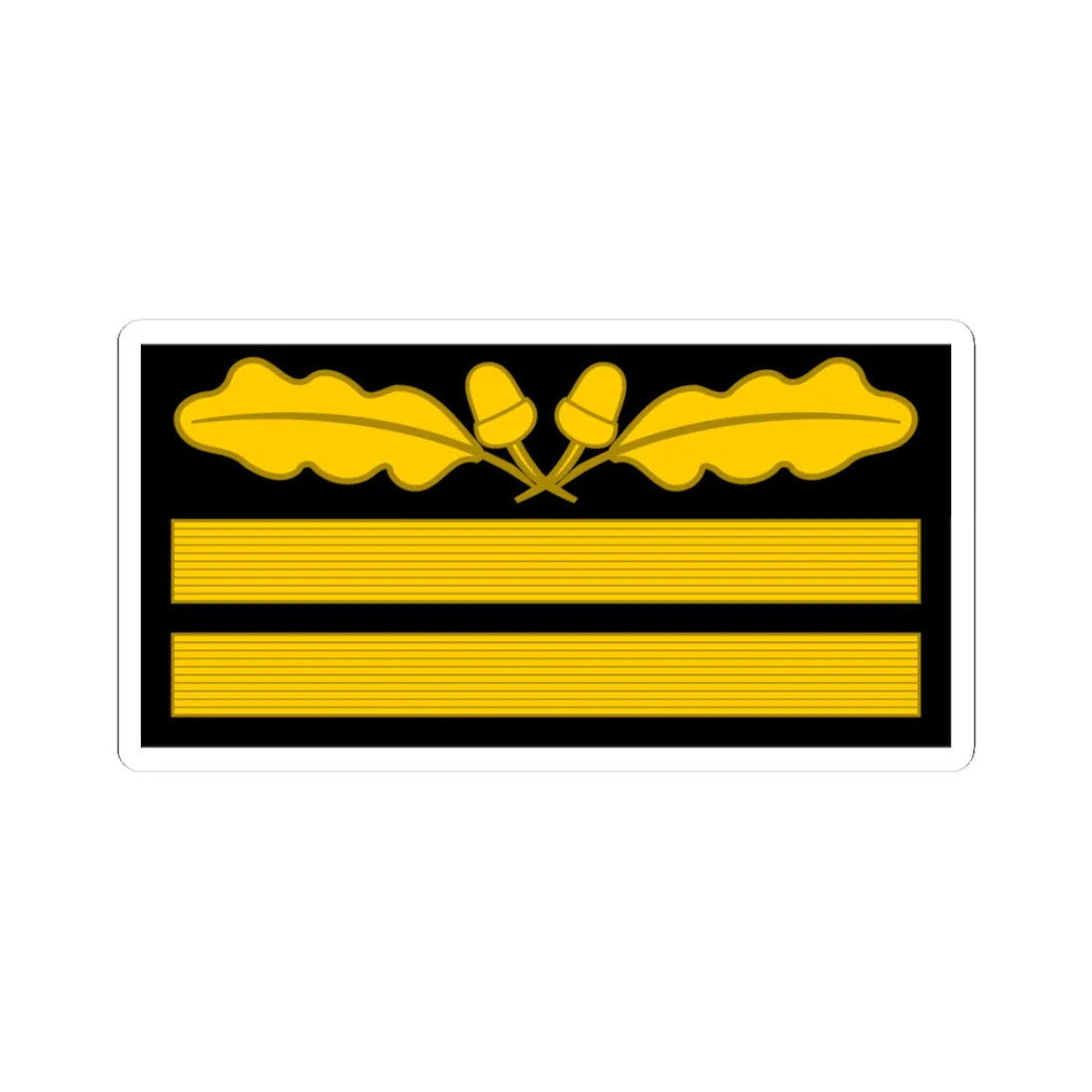 GenLt Gruf OF7 cam slv 1945 (Germany) (Military Rank) STICKER Vinyl Kiss-Cut Decal 3 Inch White - The Sticker Space