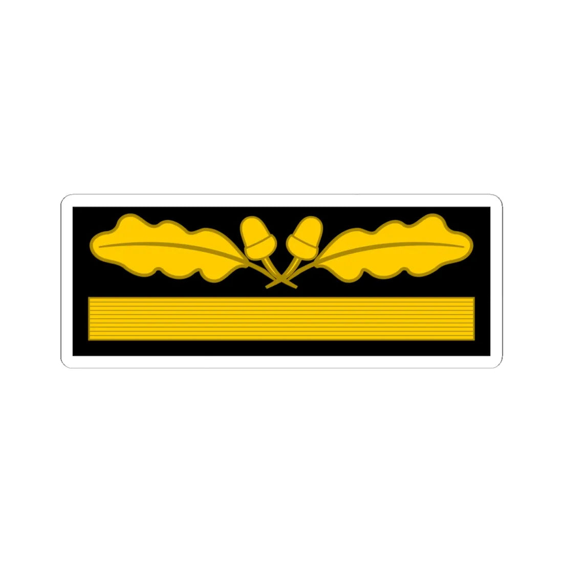 GenMaj Brif OF6 cam slv 1945 (Germany) (Military Rank) STICKER Vinyl Kiss-Cut Decal 4 Inch White - The Sticker Space