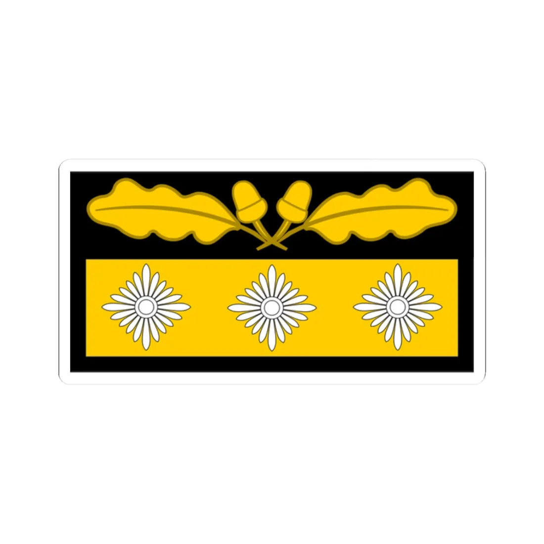 GenOberst Oberstgruf OF9 cam slv 1945 (Germany) (Military Rank) STICKER Vinyl Kiss-Cut Decal 2 Inch White - The Sticker Space