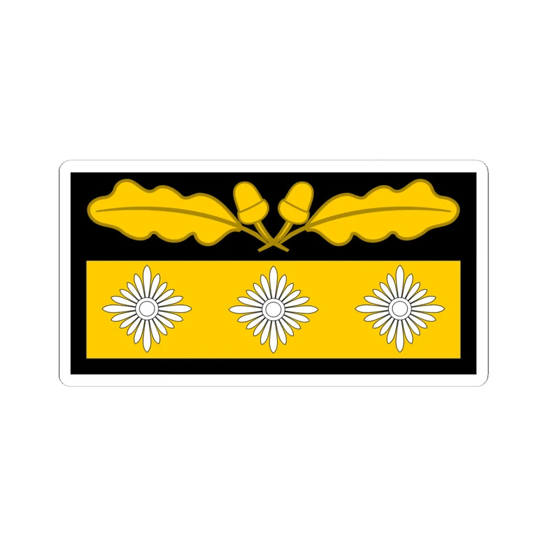 GenOberst Oberstgruf OF9 cam slv 1945 (Germany) (Military Rank) STICKER Vinyl Kiss-Cut Decal 6 Inch White - The Sticker Space