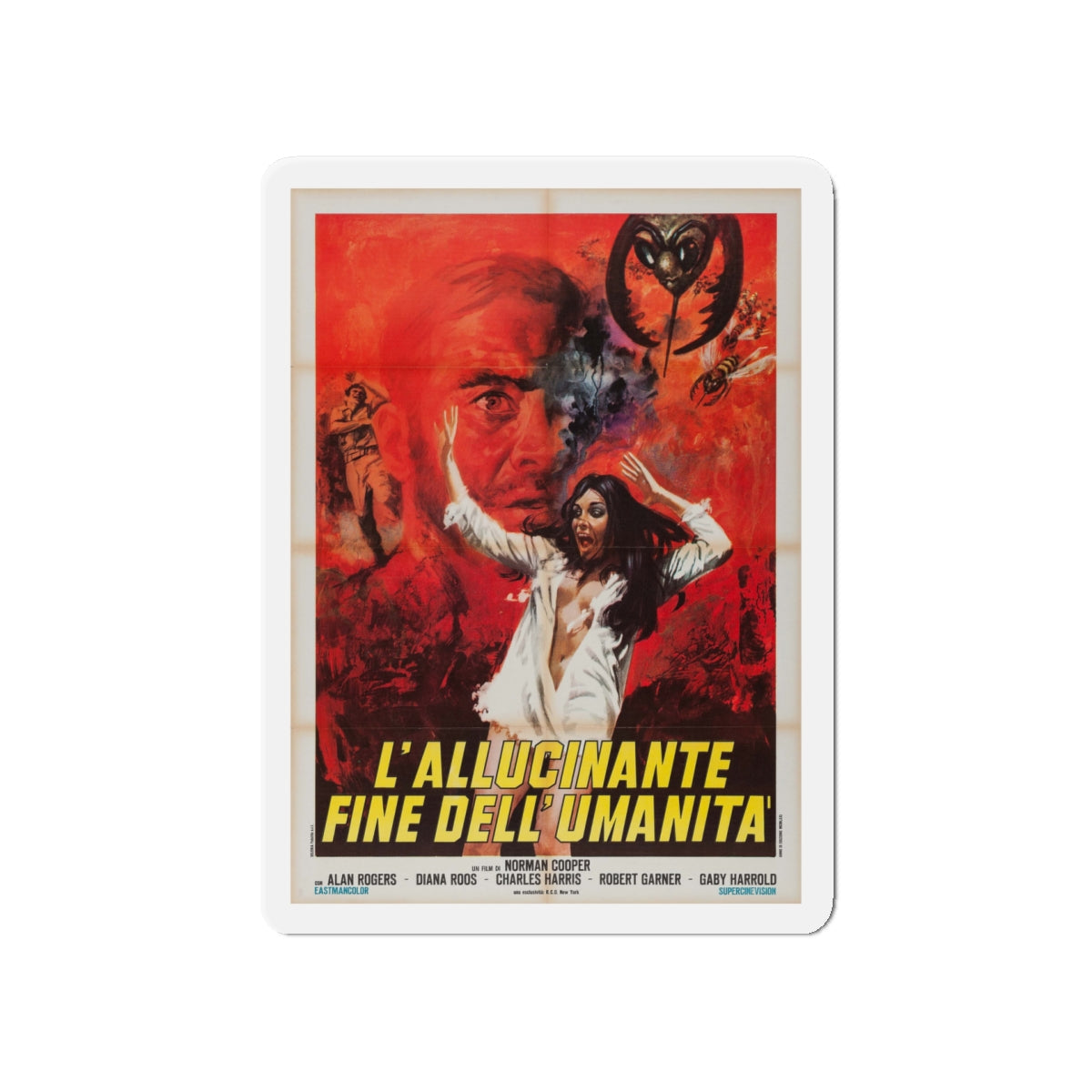 GENOCIDE Movie Poster - Die-Cut Magnet-5" x 5"-The Sticker Space