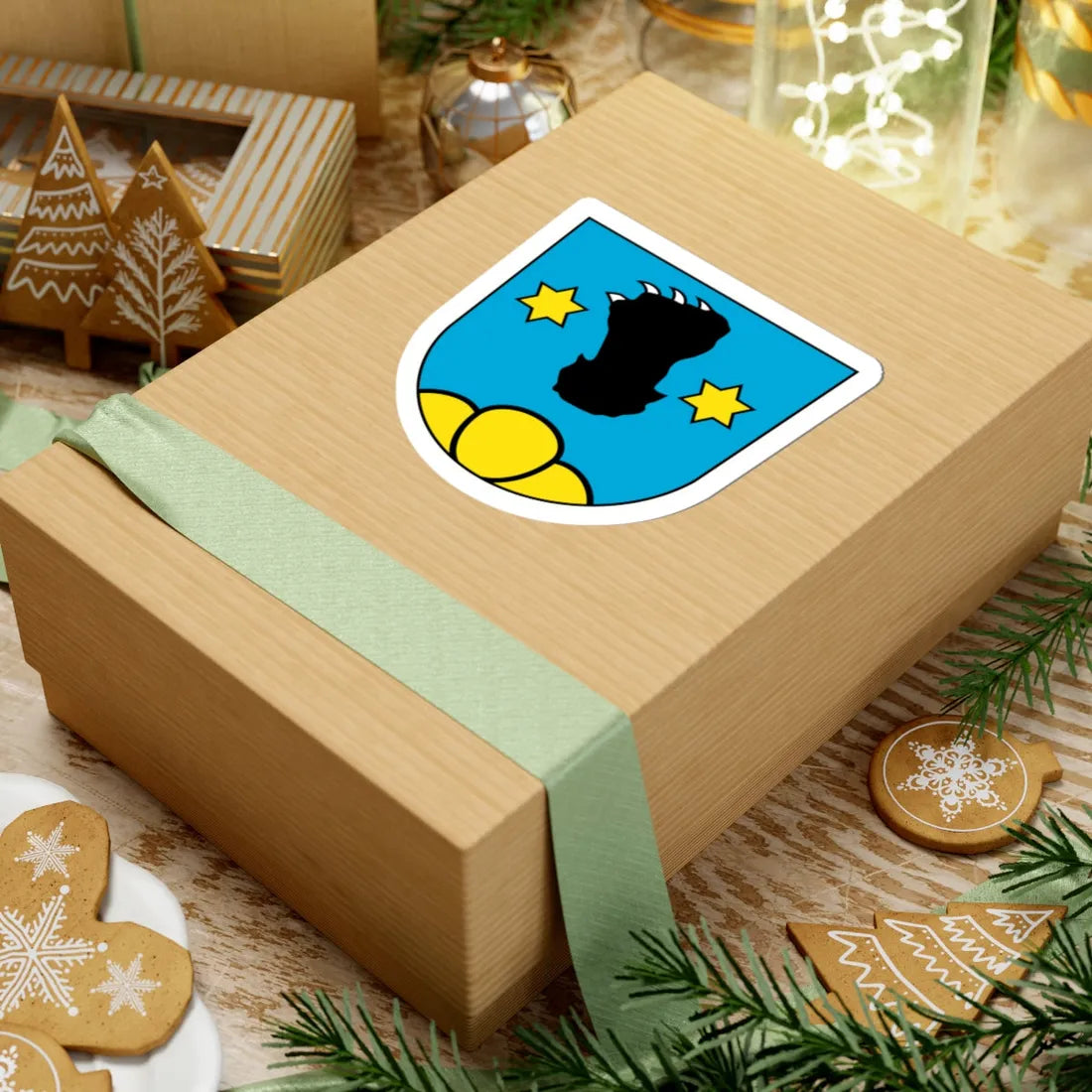 Genossame-wangen wappen bruhin (Switzerland) (Coat of Arms) STICKER Vinyl Kiss-Cut Decal - The Sticker Space