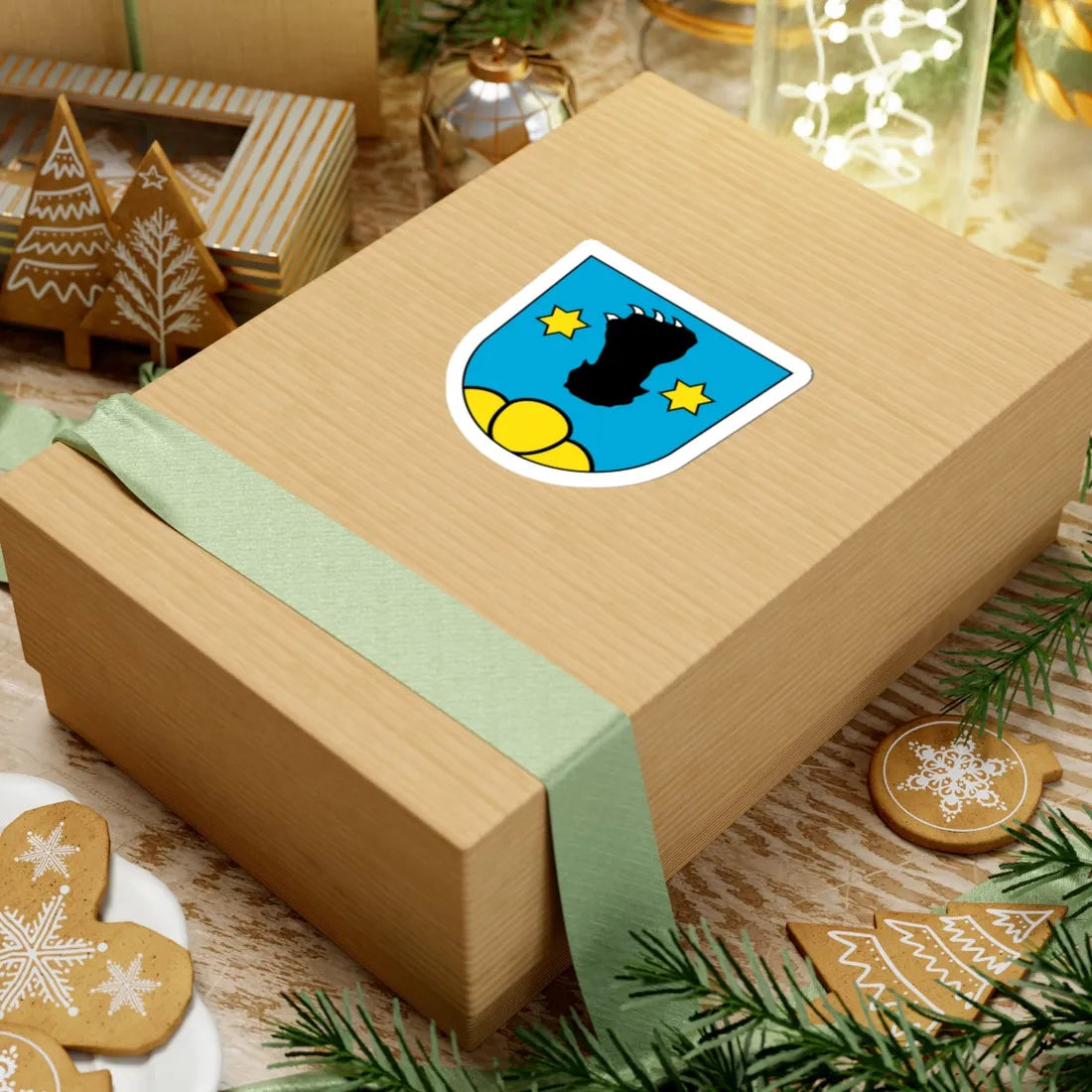 Genossame-wangen wappen bruhin (Switzerland) (Coat of Arms) STICKER Vinyl Kiss-Cut Decal - The Sticker Space