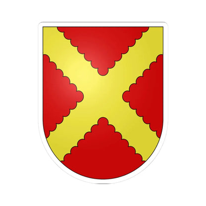 Genthod-coat of arms (Switzerland) (Coat of Arms) STICKER Vinyl Kiss-Cut Decal 3 Inch White - The Sticker Space