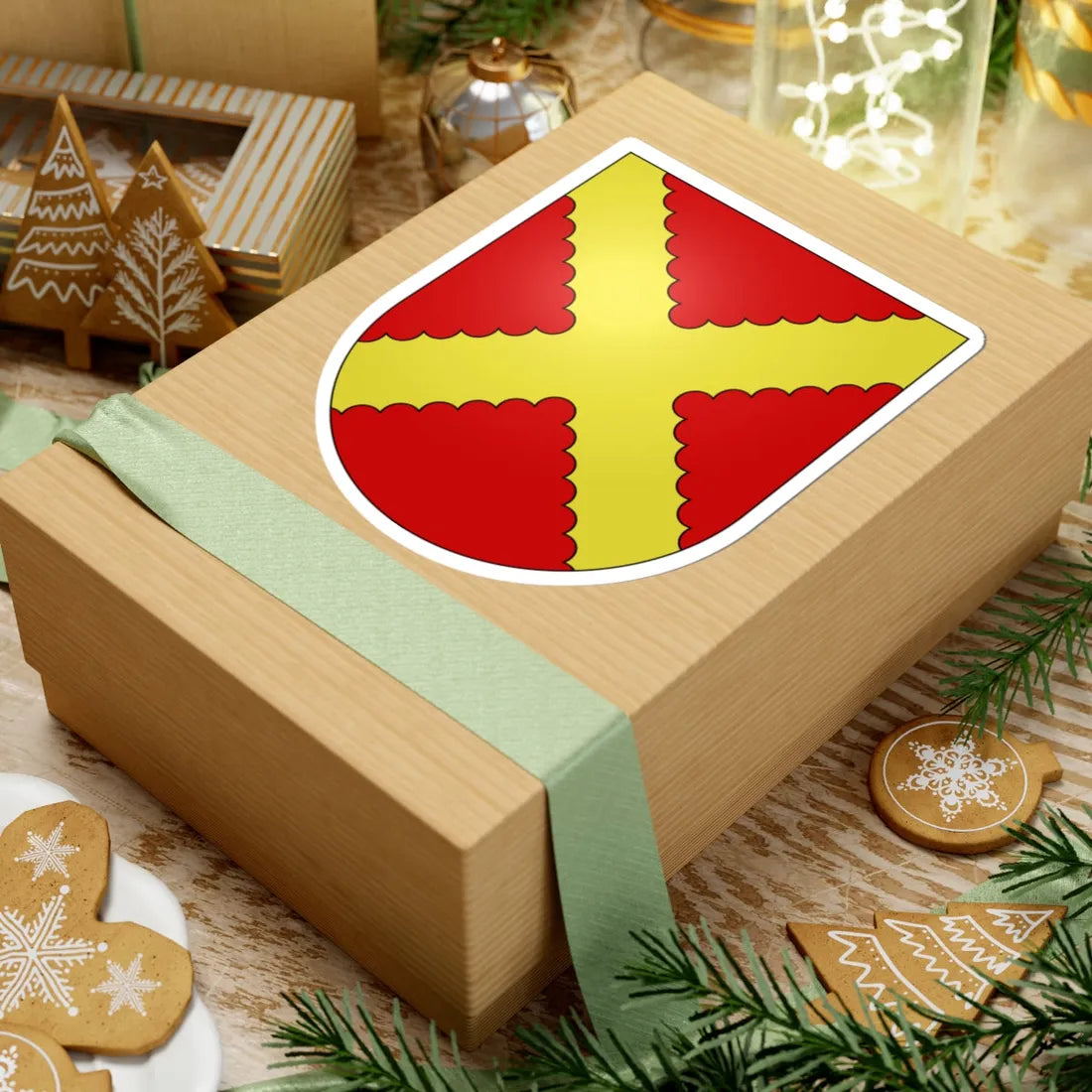 Genthod-coat of arms (Switzerland) (Coat of Arms) STICKER Vinyl Kiss-Cut Decal - The Sticker Space