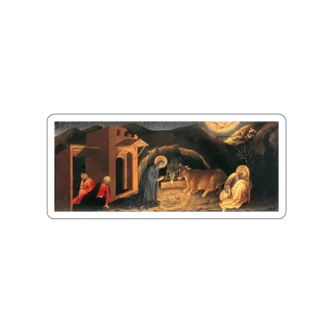 GENTILE da Fabriano - Nativity (Artwork) STICKER Vinyl Die-Cut Decal White Die-Cut 4 Inch - The Sticker Space