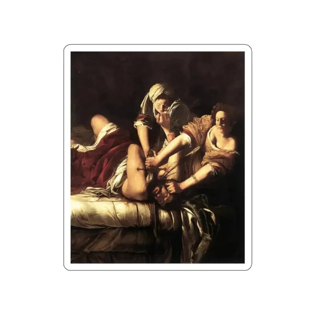 GENTILESCHI, Artemisia - Judith Beheading Holofernes2 (Artwork) STICKER Vinyl Die-Cut Decal - The Sticker Space