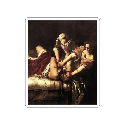 GENTILESCHI, Artemisia - Judith Beheading Holofernes2 (Artwork) STICKER Vinyl Die-Cut Decal White Die-Cut 4 Inch - The Sticker Space