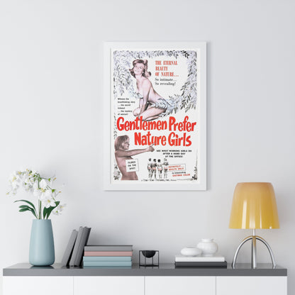 GENTLEMEN PREFER NATURE GIRLS 1963 - Framed Movie Poster-The Sticker Space