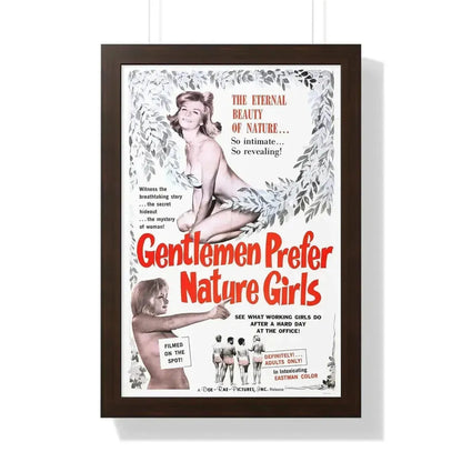 GENTLEMEN PREFER NATURE GIRLS 1963 - Framed Movie Poster - The Sticker Space