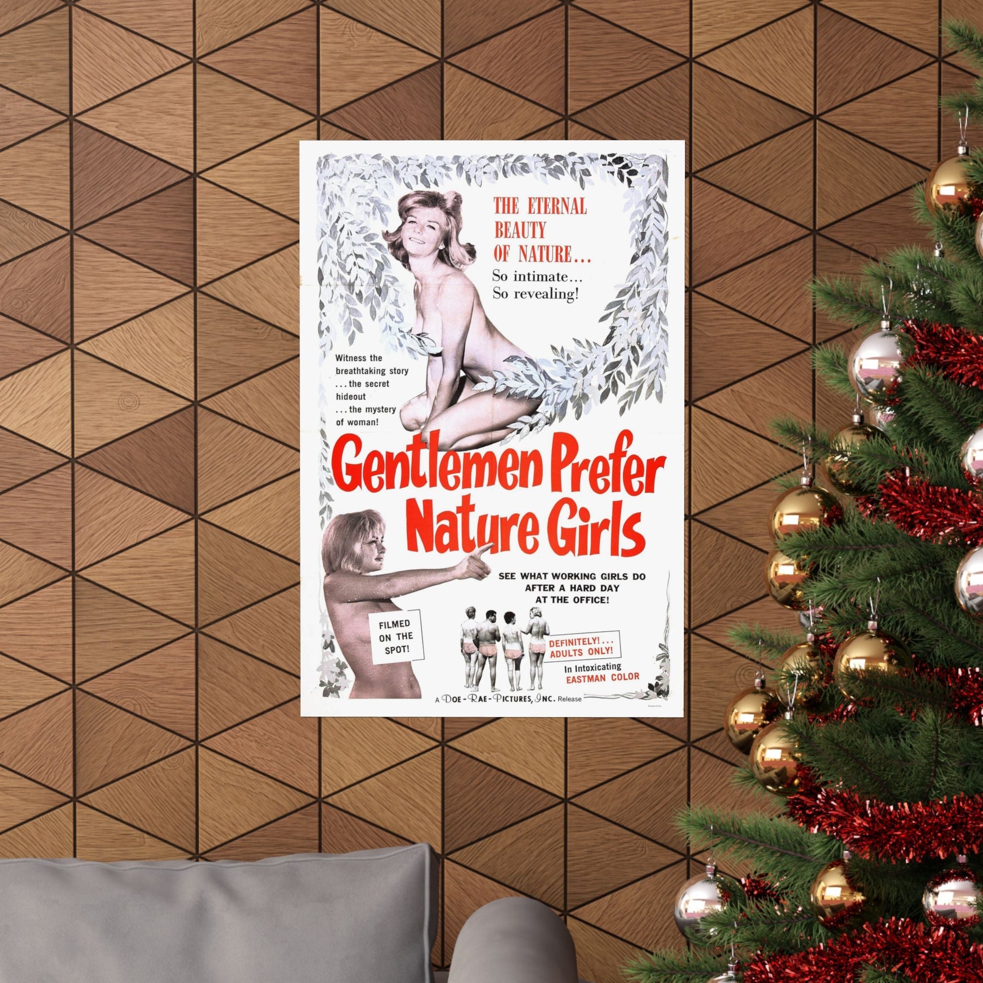 GENTLEMEN PREFER NATURE GIRLS 1963 - Paper Movie Poster-The Sticker Space