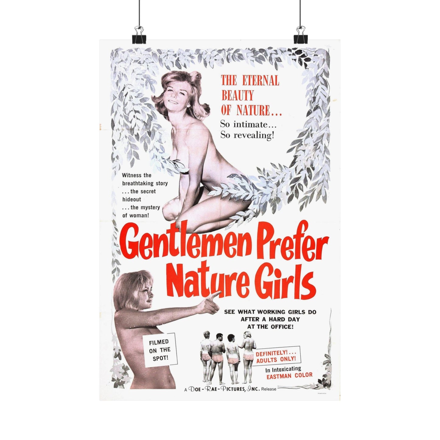 GENTLEMEN PREFER NATURE GIRLS 1963 - Paper Movie Poster-12″ x 18″-The Sticker Space