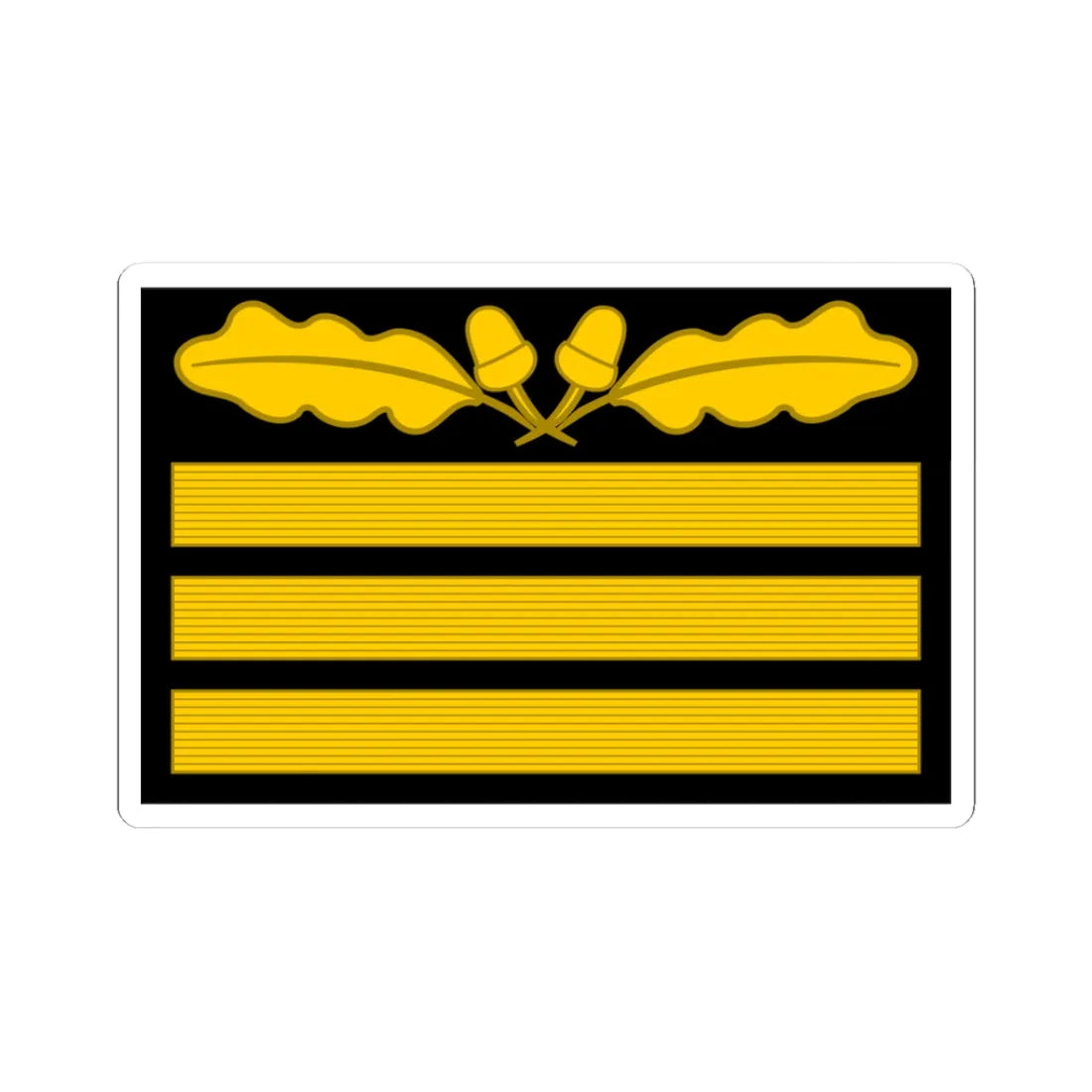 GenWaGtg Ogruf OF8 cam slv 1945 (Germany) (Military Rank) STICKER Vinyl Kiss-Cut Decal 3 Inch White - The Sticker Space