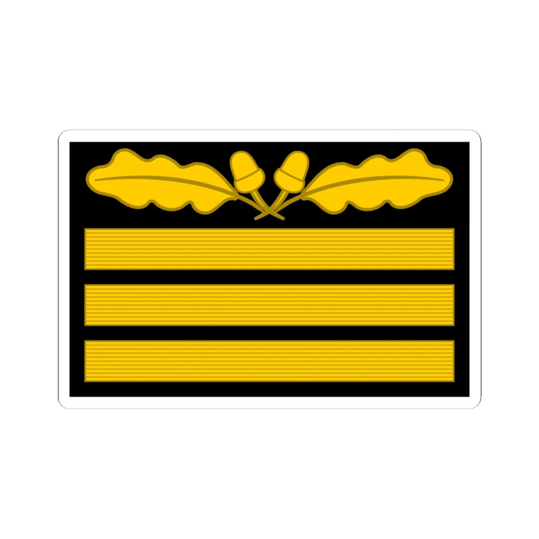 GenWaGtg Ogruf OF8 cam slv 1945 (Germany) (Military Rank) STICKER Vinyl Kiss-Cut Decal 4 Inch White - The Sticker Space