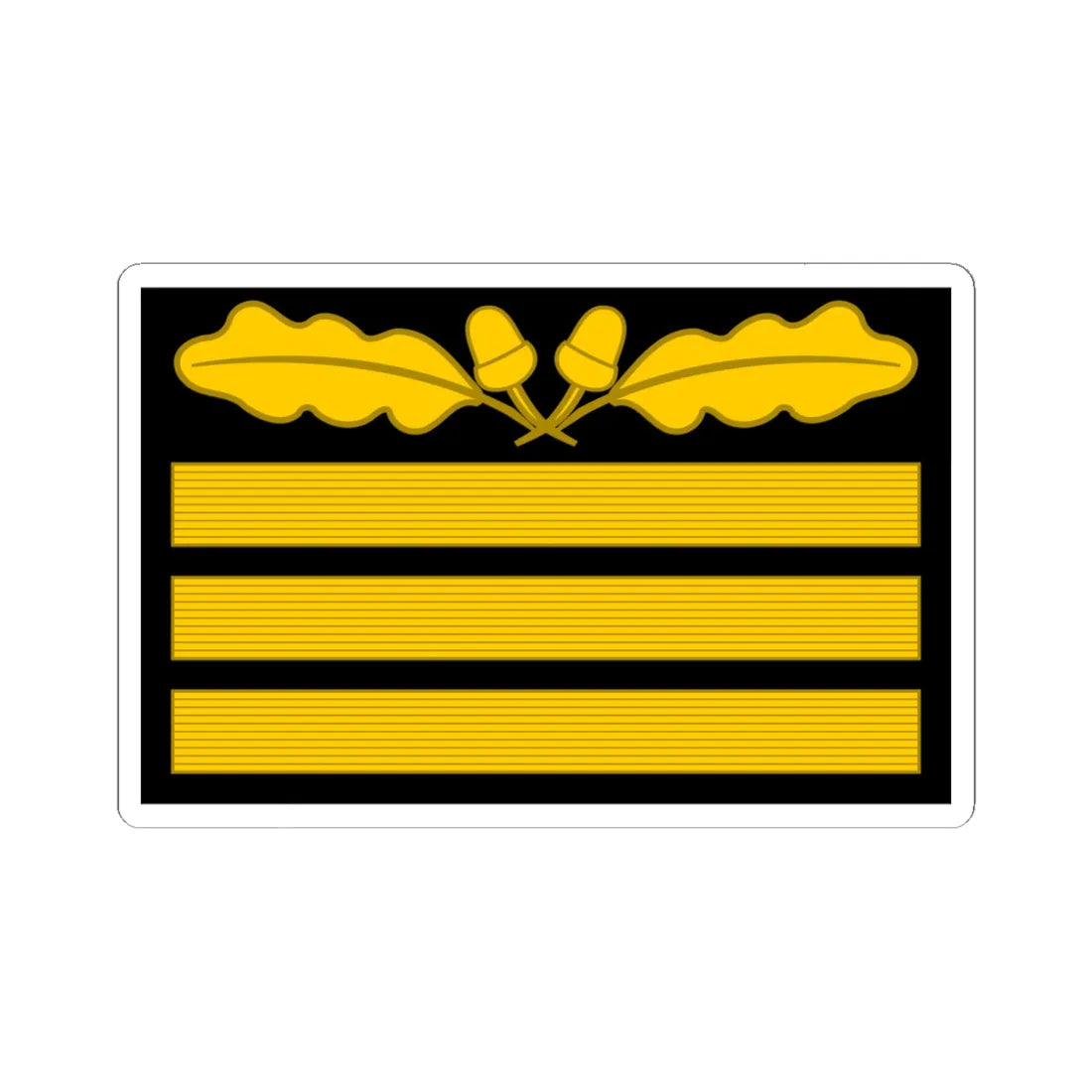 GenWaGtg Ogruf OF8 cam slv 1945 (Germany) (Military Rank) STICKER Vinyl Kiss-Cut Decal 6 Inch White - The Sticker Space