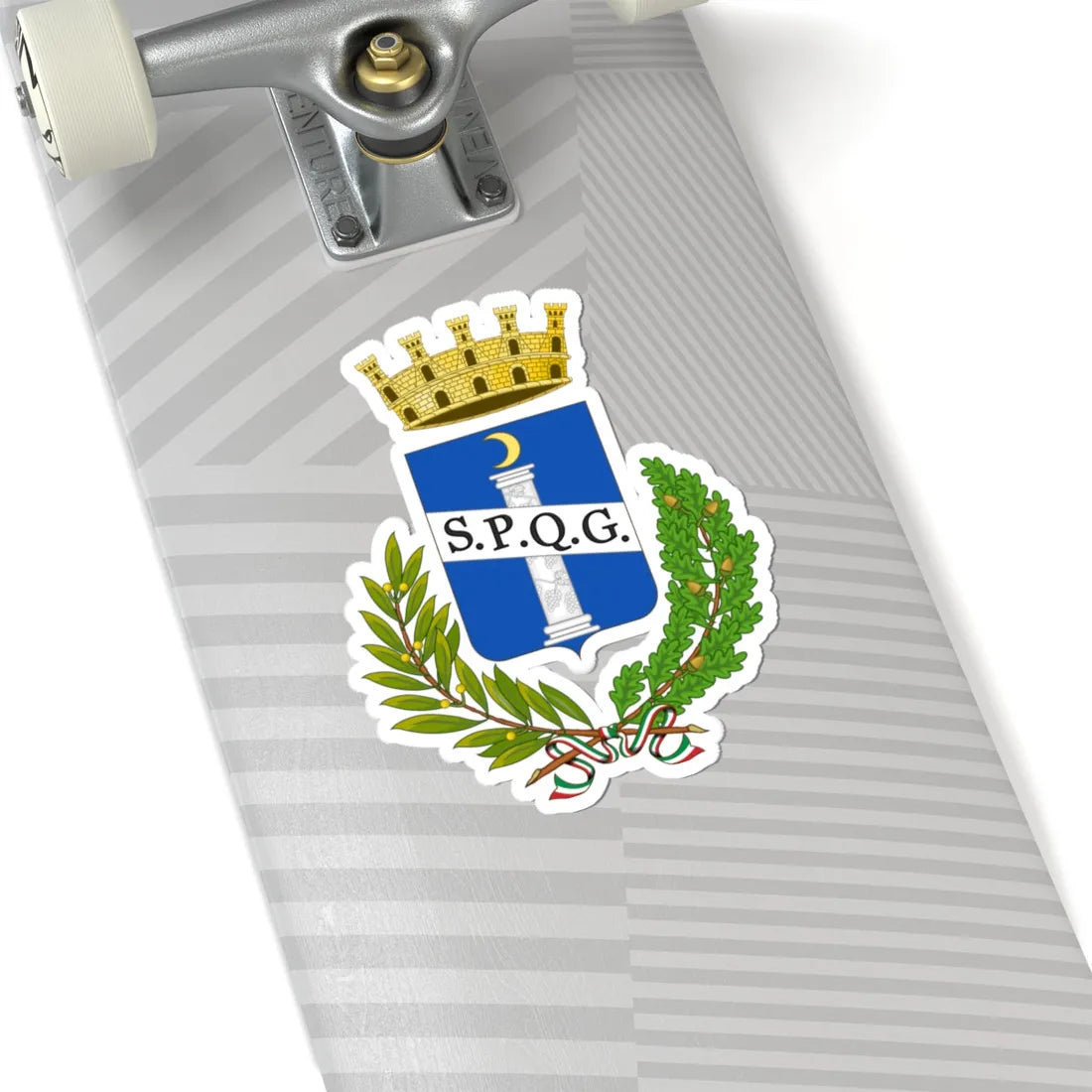 Genzano di Roma-Stemma (Italy) (Coat of Arms) STICKER Vinyl Kiss-Cut Decal - The Sticker Space