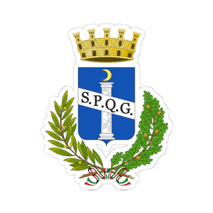 Genzano di Roma-Stemma (Italy) (Coat of Arms) STICKER Vinyl Kiss-Cut Decal - The Sticker Space