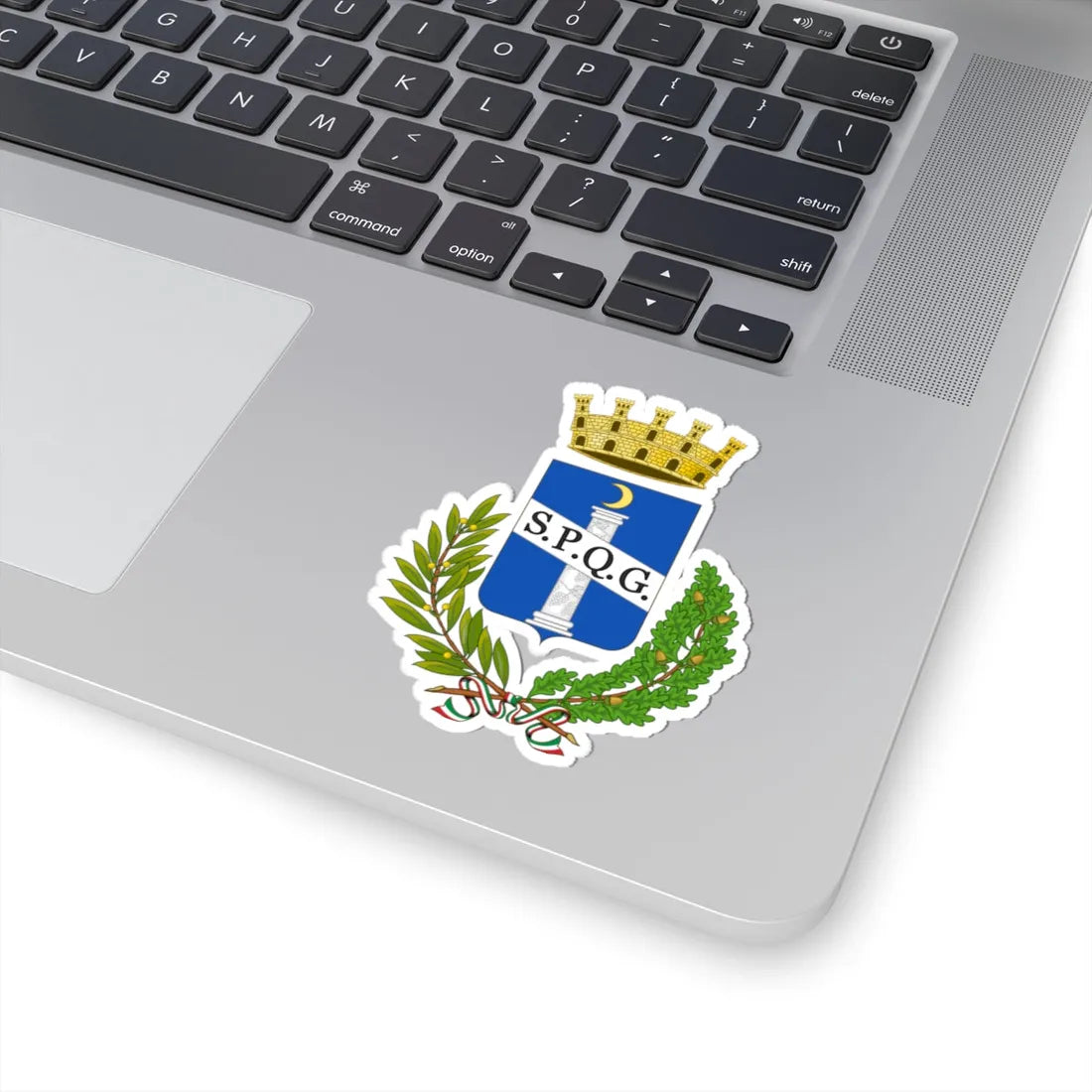 Genzano di Roma-Stemma (Italy) (Coat of Arms) STICKER Vinyl Kiss-Cut Decal - The Sticker Space