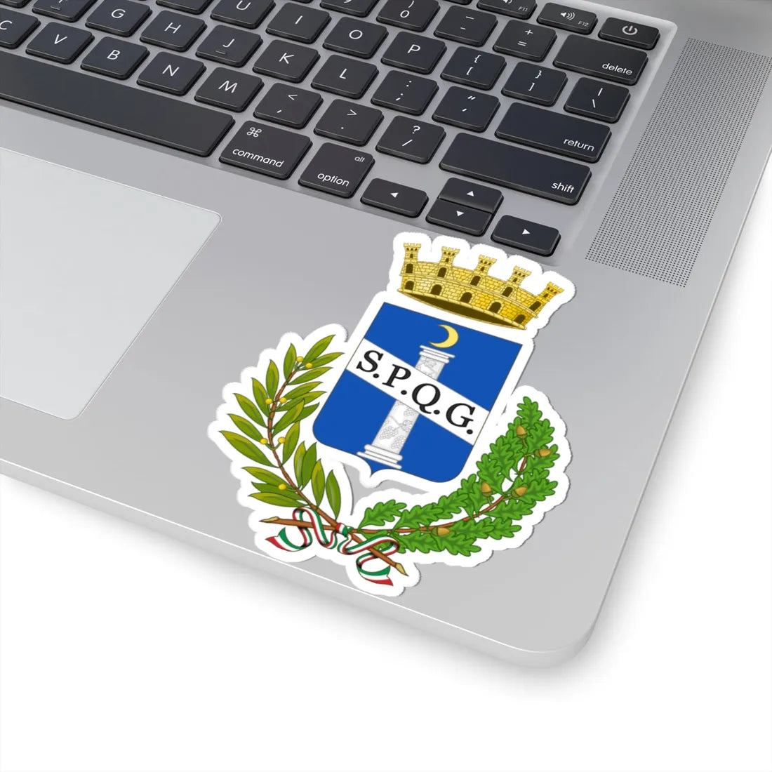 Genzano di Roma-Stemma (Italy) (Coat of Arms) STICKER Vinyl Kiss-Cut Decal - The Sticker Space