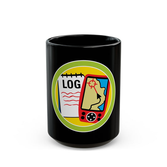 Geocache (Boy Scout Merit Badge) Black Coffee Mug-15oz-The Sticker Space