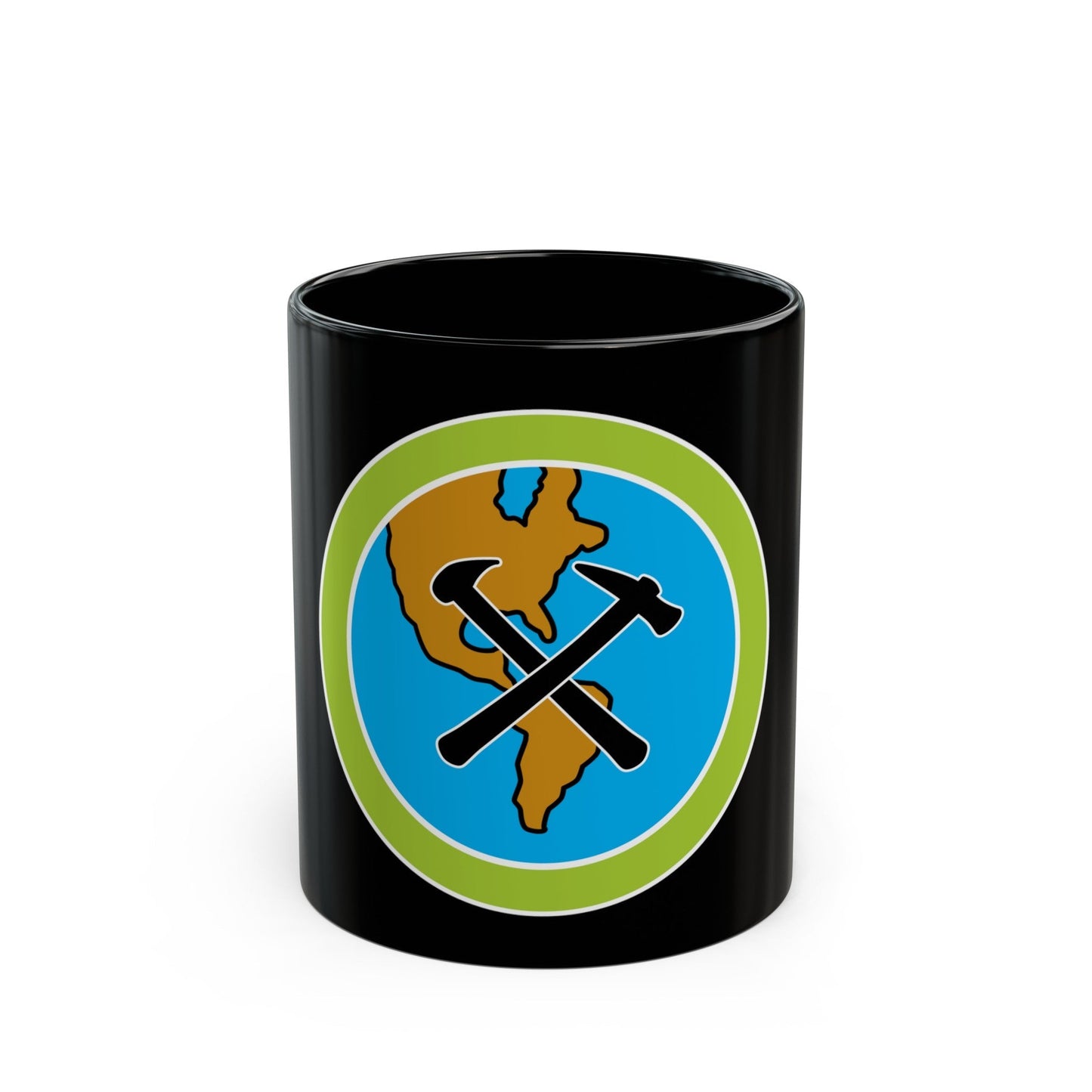 Geology (Boy Scout Merit Badge) Black Coffee Mug-11oz-The Sticker Space