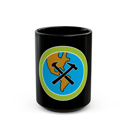 Geology (Boy Scout Merit Badge) Black Coffee Mug-15oz-The Sticker Space