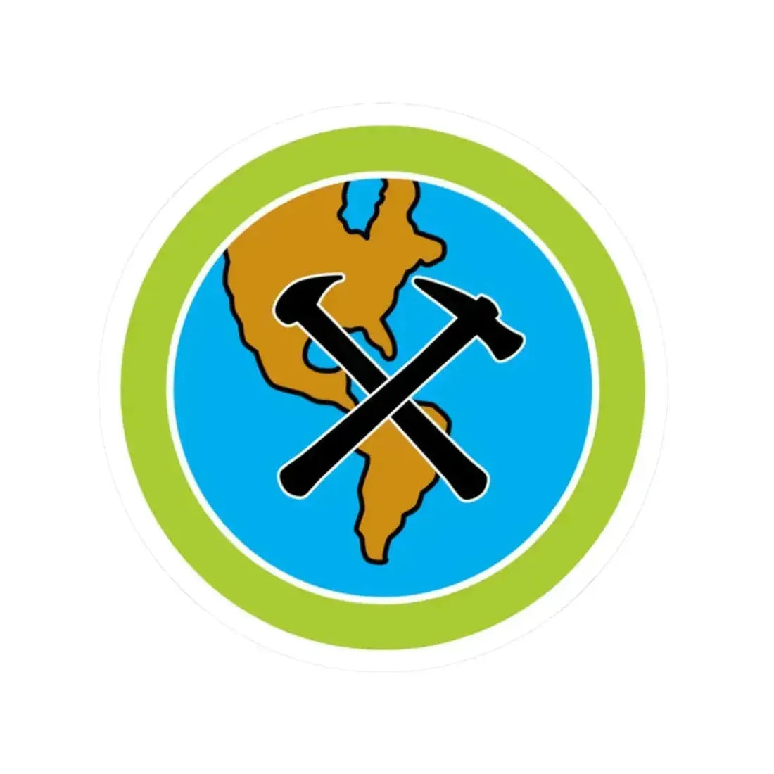 Geology (Boy Scout Merit Badge) STICKER Vinyl Kiss-Cut Decal 2 Inch White - The Sticker Space