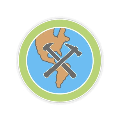 Geology (Boy Scout Merit Badge) STICKER Vinyl Kiss-Cut Decal 3 Inch Transparent - The Sticker Space