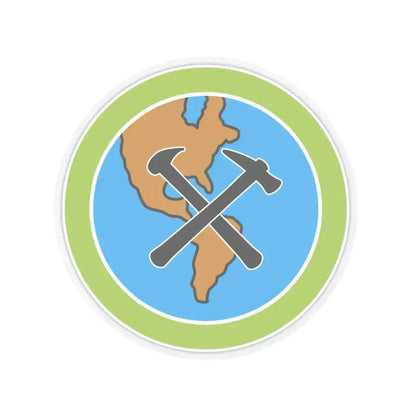 Geology (Boy Scout Merit Badge) STICKER Vinyl Kiss-Cut Decal 4 Inch Transparent - The Sticker Space