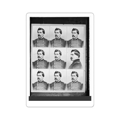 George B. Mcclellan 007 (U.S. Civil War) STICKER Vinyl Kiss-Cut Decal 3 Inch White - The Sticker Space