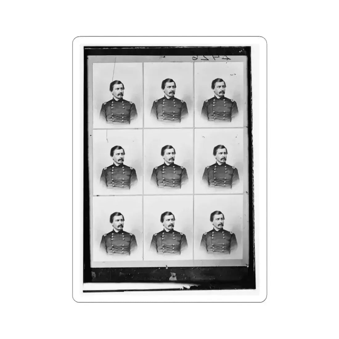 George B. Mcclellan (U.S. Civil War) STICKER Vinyl Kiss-Cut Decal 6 Inch White - The Sticker Space
