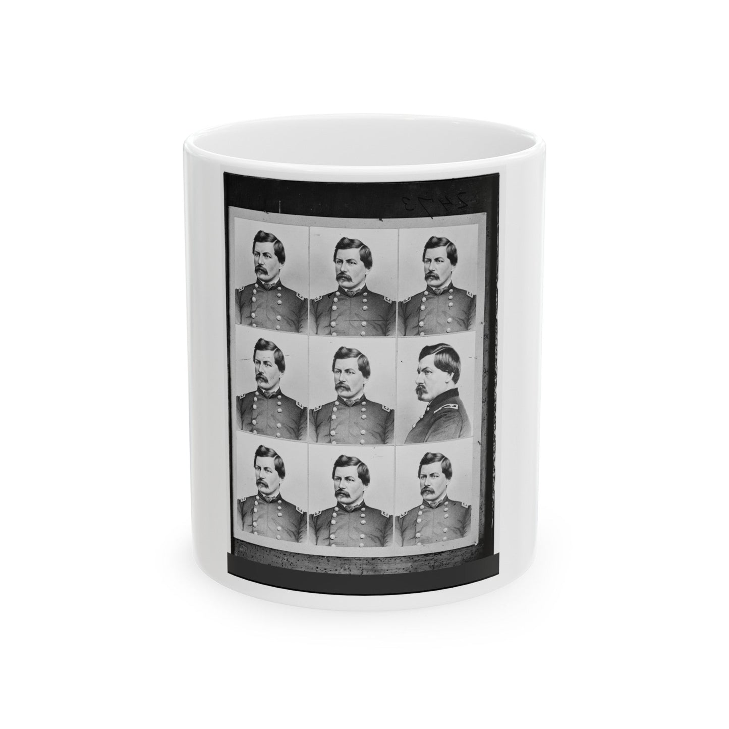 George B. Mcclellan 007 (U.S. Civil War) White Coffee Mug-11oz-The Sticker Space