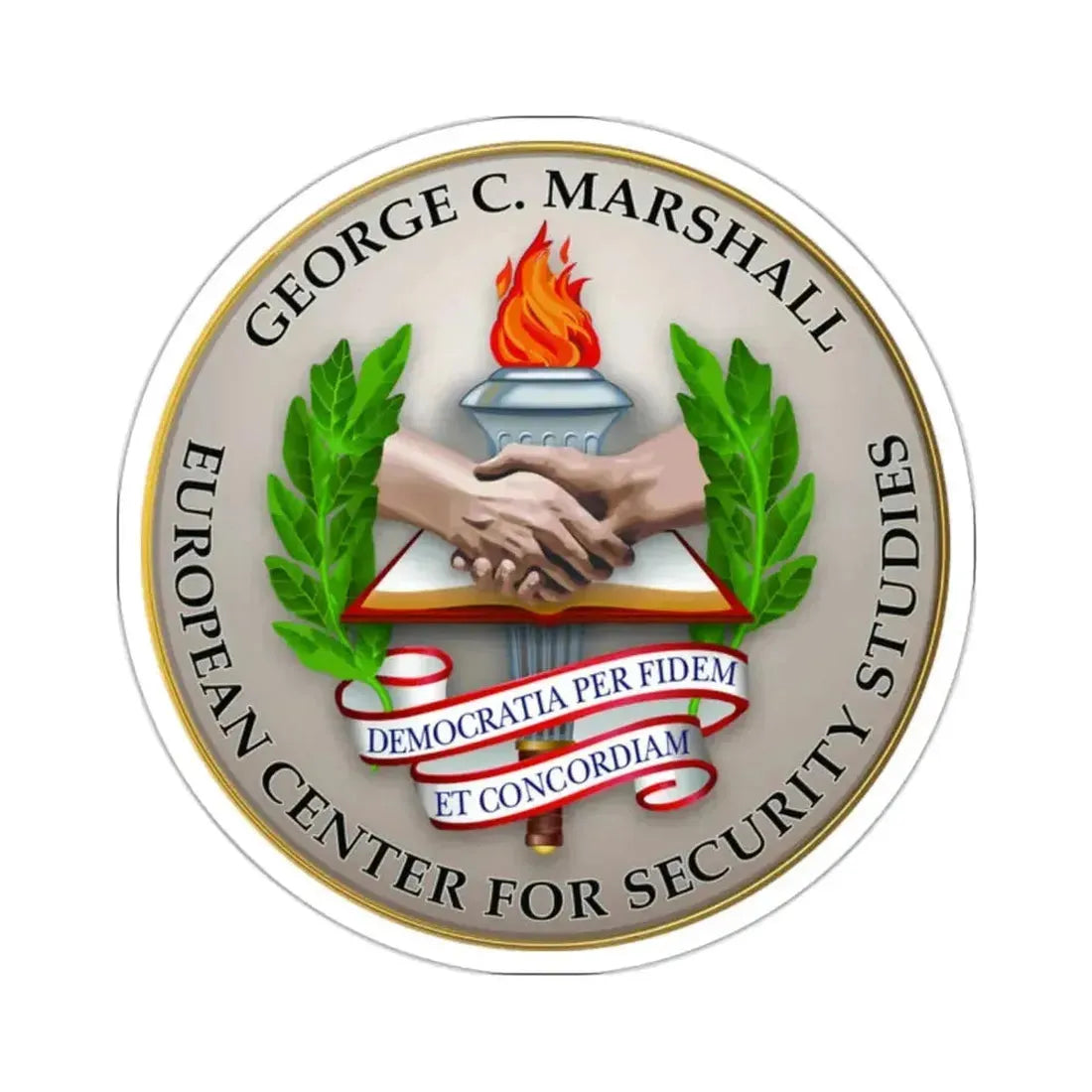 George C Marshall European Center for Security Studies - STICKER Vinyl Kiss-Cut Decal - The Sticker Space