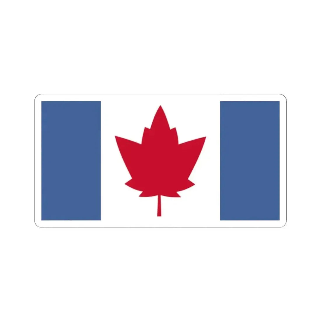 George Matthias Bist Proposal Flag of Canada 1964 (Canada) STICKER Vinyl Kiss-Cut Decal 2 Inch White - The Sticker Space