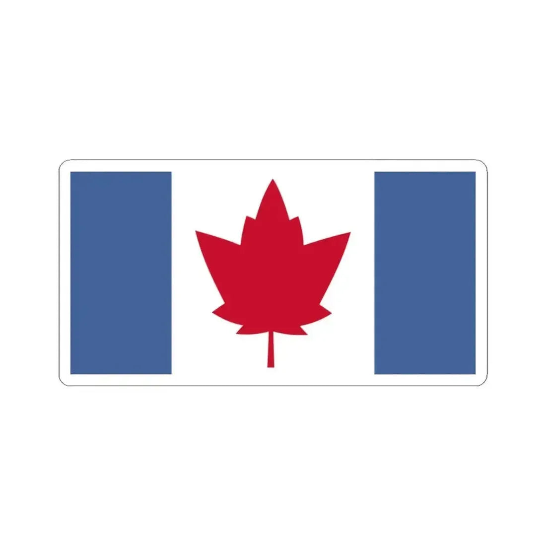 George Matthias Bist Proposal Flag of Canada 1964 (Canada) STICKER Vinyl Kiss-Cut Decal 3 Inch White - The Sticker Space