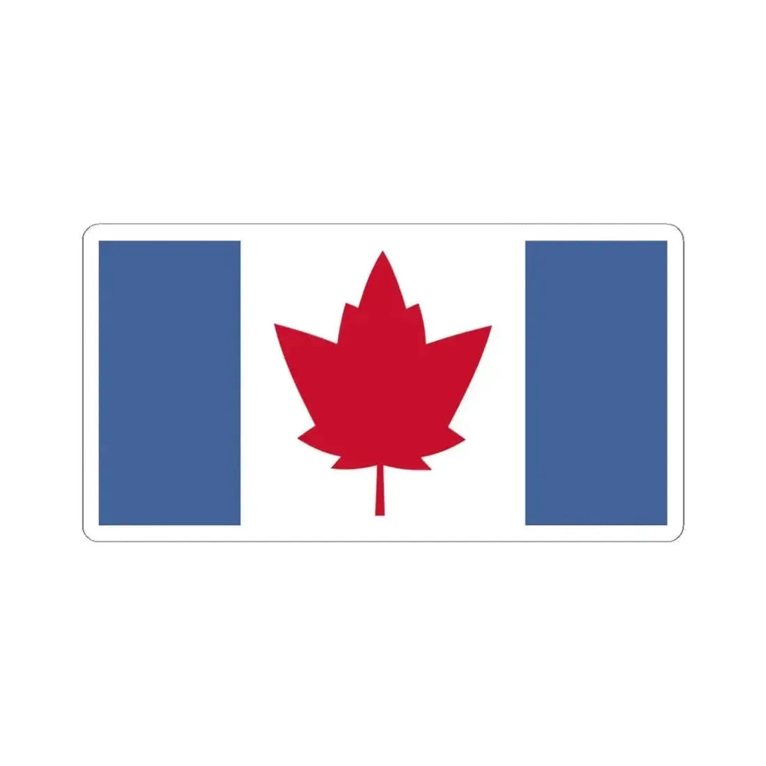George Matthias Bist Proposal Flag of Canada 1964 (Canada) STICKER Vinyl Kiss-Cut Decal 4 Inch White - The Sticker Space