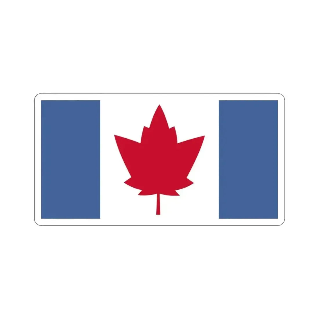George Matthias Bist Proposal Flag of Canada 1964 (Canada) STICKER Vinyl Kiss-Cut Decal 6 Inch White - The Sticker Space