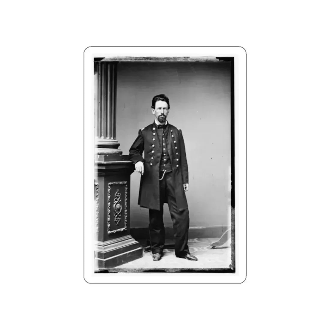 George Thom, Lt Col., Corps Of Engineers (U.S. Civil War) STICKER Vinyl Die-Cut Decal White Die-Cut 2 Inch - The Sticker Space