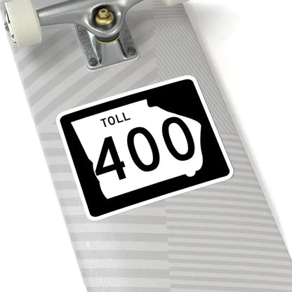 Georgia 400 Toll (Georgia) (Road Sign) STICKER Vinyl Kiss-Cut Decal - The Sticker Space