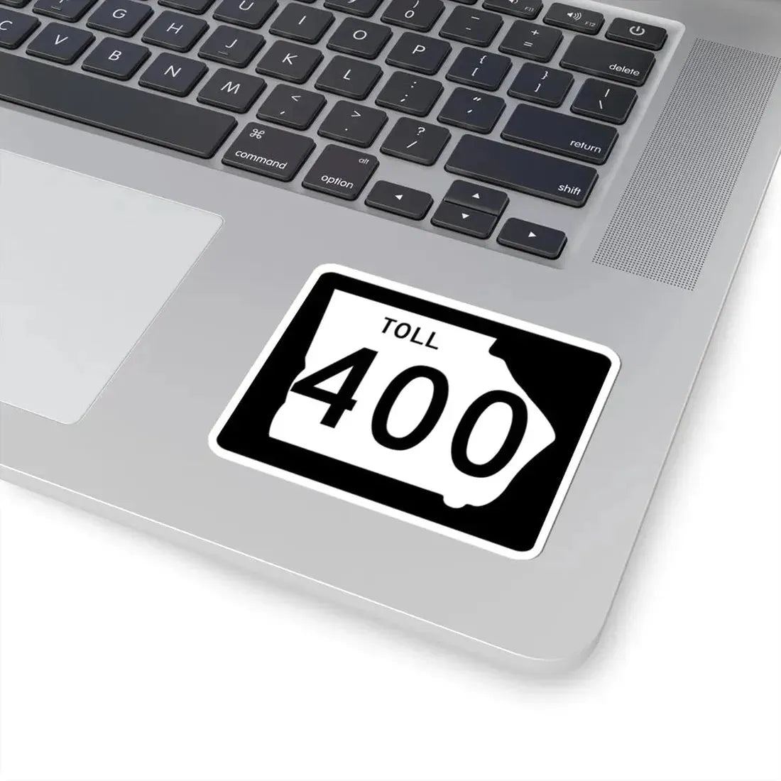 Georgia 400 Toll (Georgia) (Road Sign) STICKER Vinyl Kiss-Cut Decal - The Sticker Space