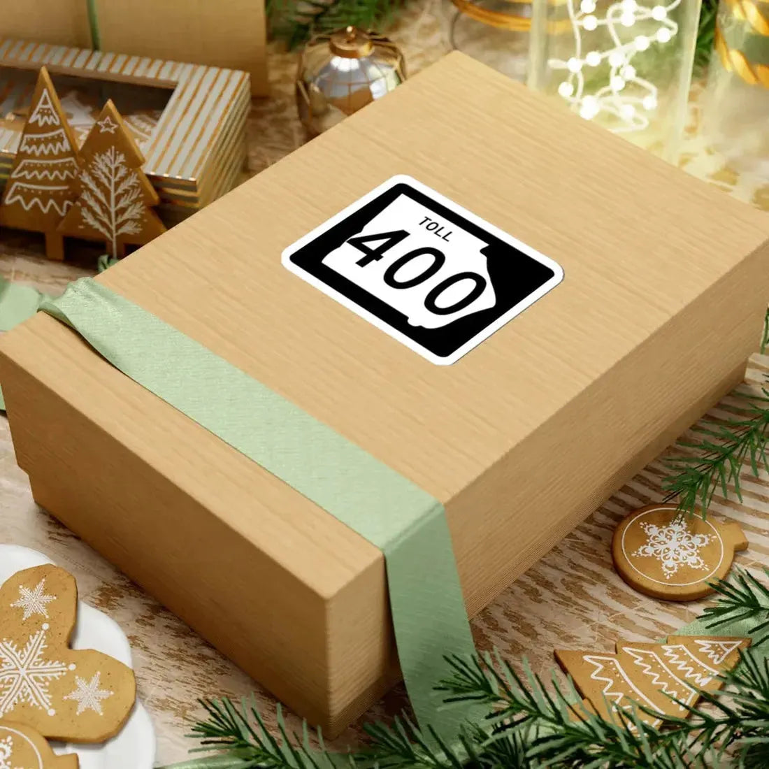 Georgia 400 Toll (Georgia) (Road Sign) STICKER Vinyl Kiss-Cut Decal - The Sticker Space