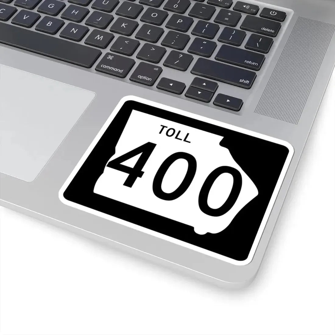 Georgia 400 Toll (Georgia) (Road Sign) STICKER Vinyl Kiss-Cut Decal - The Sticker Space