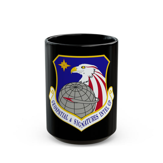 Geospatial and Signatures Intelligence Group (U.S. Air Force) Black Coffee Mug-15oz-The Sticker Space