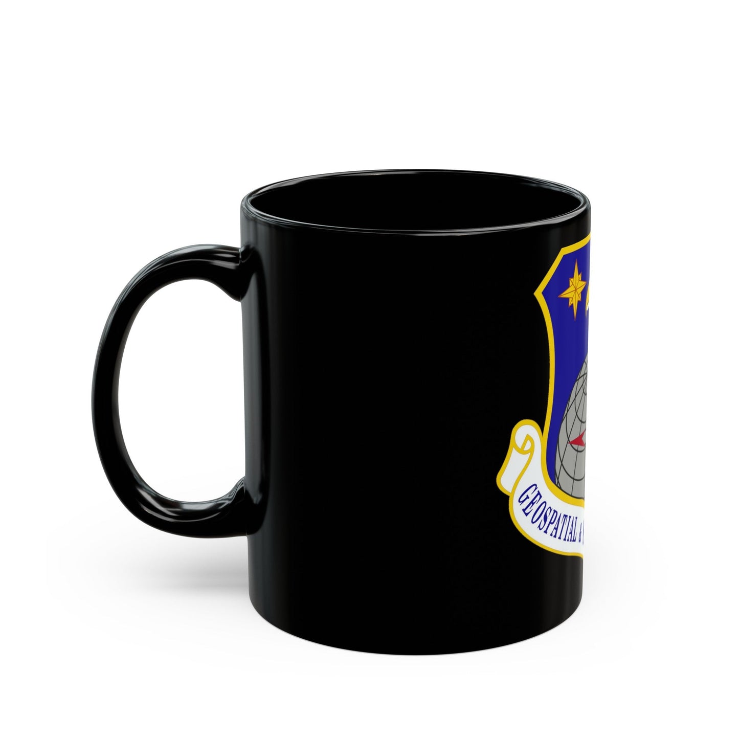 Geospatial and Signatures Intelligence Group (U.S. Air Force) Black Coffee Mug-The Sticker Space