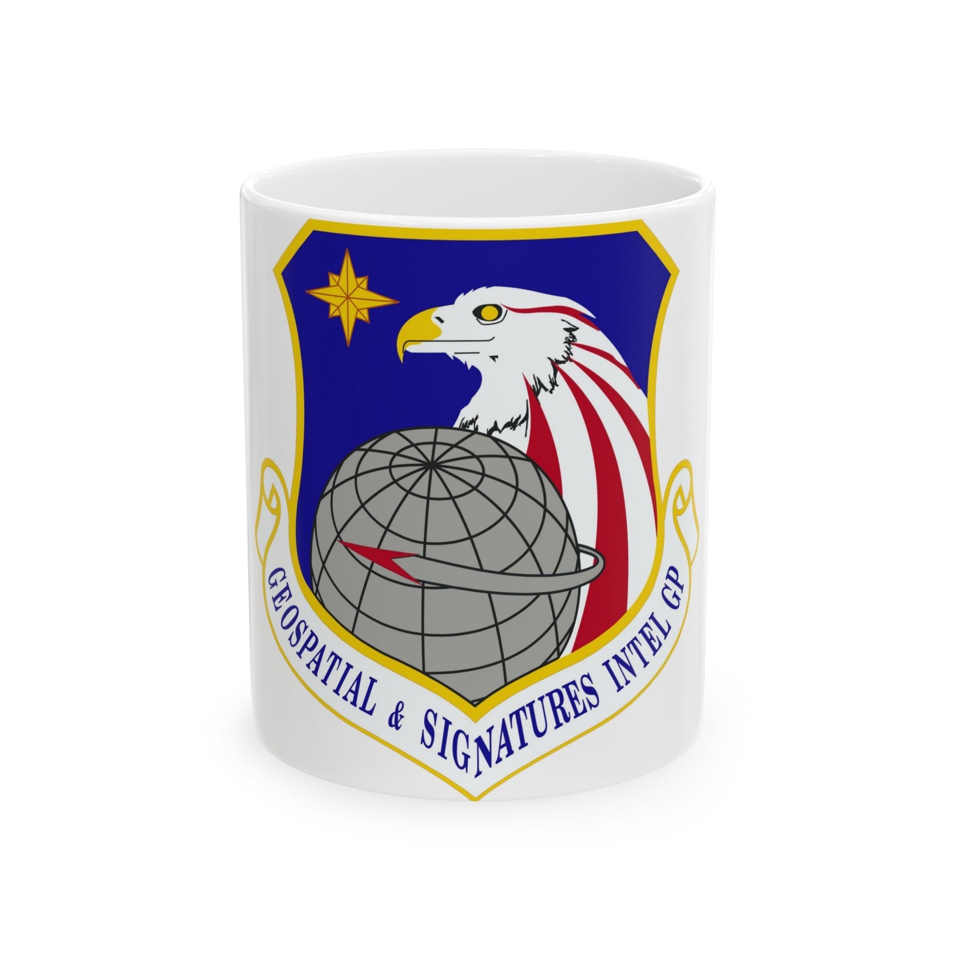 Geospatial and Signatures Intelligence Group (U.S. Air Force) White Coffee Mug-11oz-The Sticker Space